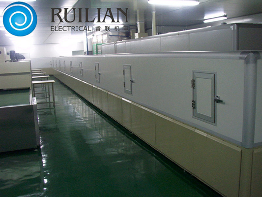 Tipo forno automatico del tunnel della catena del pallet delle attrezzature della verniciatura a spruzzo della lana del quarzo