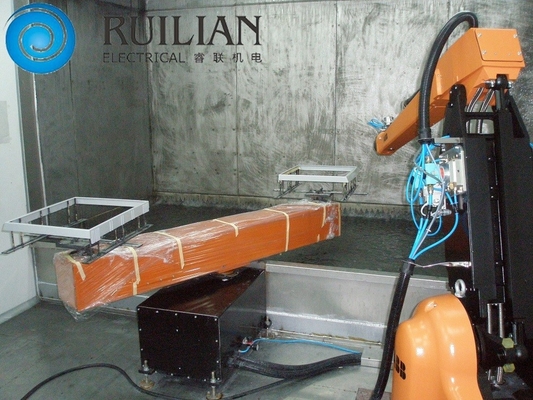 Linea di spruzzatura del doppio robot automatico artificiale della stazione delle attrezzature della verniciatura a spruzzo 15KW