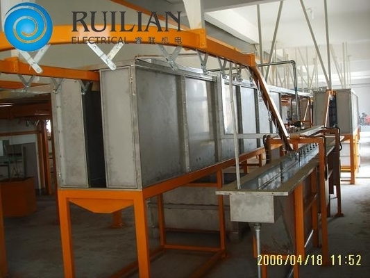 Sospensione delle attrezzature della verniciatura a spruzzo 120KW che trasporta immersione e la linea di produzione di secchezza