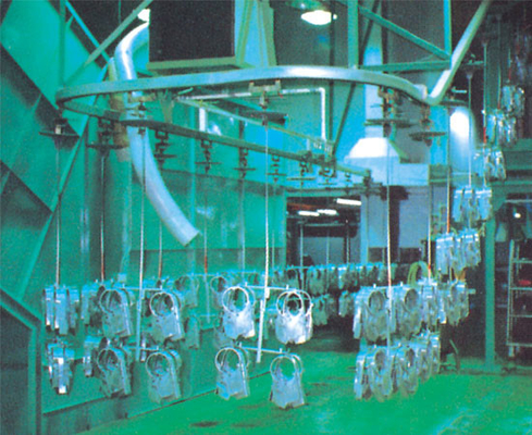 Linea di mano di alluminio delle parti delle attrezzature della verniciatura a spruzzo 120KW 15m/Min
